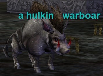 a hulking warboar